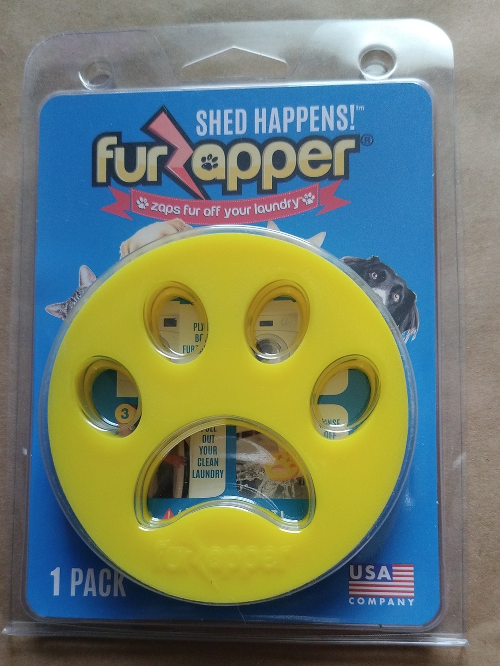 Yellow Pet Hair Remover for Laundry -